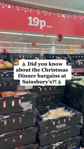 ‼️19p per item/bag‼️ This could literally mean feeding your whole family (not including meat  or yorkshires of course) for under £1. Absolutely incredible to see - make sure you head down to your local Sainsbury’s! I went at 10pm and it was EMPTY but shelves were still full of food! Worth checking what can be frozen too for future use💁🏽‍♀️ Merry Christmas everyone, thanks for watching and supporting - follow for more bargains and grocery / food shopping finds🤍 we love a hidden discount / coupon code!💸✨ #moneytok #tipsandtricks #groceryshopping #groceryhaul #supermarket #foodshopping #foodshoppinghaul #christmas #christmasdinner #foodshoppingtips #foodhaul #shoppinghaul #discount #discountcode #bargain #foodbargains #foodonabudget #FoodTok #grocerybudget #budgetfoodshop 