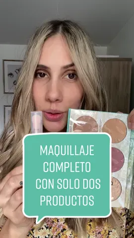 Solo dos productos para hacerme este maquillaje completo 