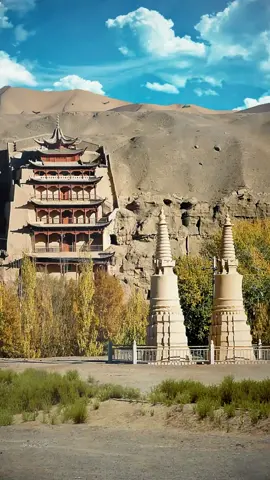 Dunhuang Mogao Grottoes, commonly known as the Caves of a Thousand Buddhas, is hailed as the most valuable cultural discovery of the 20th century. To see it is equivalent to seeing the ancient civilization of the world#dunhuang #History #beauty #foryou 