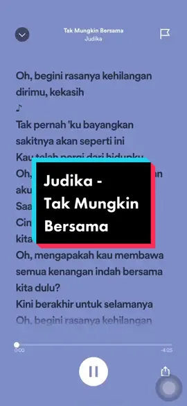 Judika - Tak Mungkin Bersama 🔥🔥🔥 #judika #judikafans #judikatakmungkinbersama #takmungkinbersama #takmungkinbersamajudika  #song #music #musica #musically #tiktok #tiktokviral #tiktokviralvideo #tiktokviraltrending #tiktokmalaysia #tiktokindonesia #lyricsvideo #lyrics_songs #malaysia #malaysiatiktok #indonesia #indonesiatiktok #fyp #fypシ #fypage  #trending #trendingsong   @adam? 