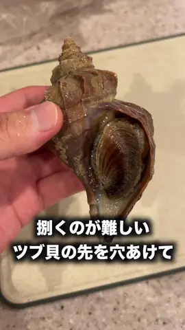 警戒してるツブ貝の先をドリルで穴あけて塩を入れると。。。#トミック #tomikkunet #トミックさんって誰❓ #魚介 #fyp #japanesefood #youtuber