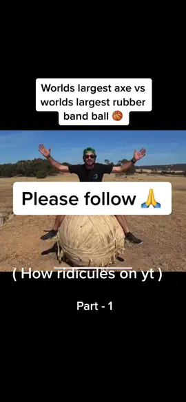 What do you think will be chopped next 🤔 #axe #rubber #ball #trending #fyp #chop 