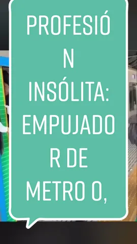 Profesión insólita: empujador de metro o, a la manera popular, empaquetador de sardinas #japon #metro #tren