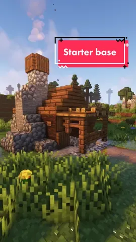 Small starter base #Minecraft #fyp #fy #foryoupage #minecraftbuilding #minecraftmemes #minecrafttutorial #tutorial #viral 
