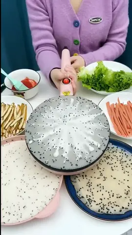 Electric Crepe Maker，Pizza Pancake Machine，Non-Stick Griddle Baking PanCake Maker  #electriccrepemaker #food #goodthing #tiktokmalaysia #tiktokshop #fyp #crepemaker #pizzapancake #foryou 