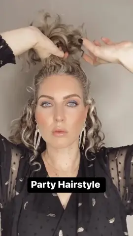 Party Hairstyle  Will you try it?  #updo #curlyupdo #hair #hairstyles #winterhairstyles #christmashairstyle #curlyhairstyle #exploremore #explorepage #viral #krullen #curlyhair #wavyhair #curlytutorials #easyhairstyle #easyhairstyles #curlyhairstyles #fy