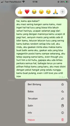 aku rindu, tapi kayanya kamu juga baik baik aja tanpa aku, aku ikhlas tapi belum sepenuhnya.