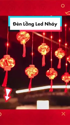 Đèn nháy led trang trí tết hình lồng đèn đỏ treo cao. #dennhaytrangtritet #dennhay #dennhayled #dennhaylongden #longdentrangtritet #tết2023 #xuhuong2023 #xuhuongtet2023 #dcgr #fyp #LearnOnTikTok 