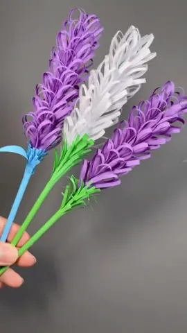 DIY Lavender Bouquet#creative #DIY #handmade #creativehandmade #decoration #diyideas #easydiys #papercut 