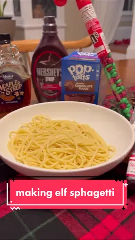 couple days late but i can now check this off my bucketlist 🫡 #elfspaghetti 