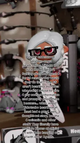 Like, hear me out, maybe instead of being an depressed emo that thinks they’re worse than all the other agents, 4 is just a silly squid who literally hangs out with the people who supposedly abandoned them? #splatoon #splatoon2 #splatoon3 #splattok #takomarii 