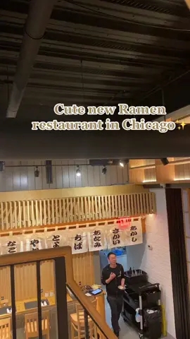 Cute new ramen restaurant in river north🍜 #kyuramen #chicagorestaurants  #chicagofoodie #rivernorth #goodeats