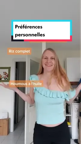 Ah les préférences 😅 #dansetiktok #nourriture #véganfrance Et vous?