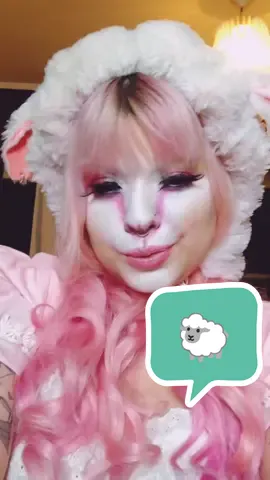 TBT cuando fui una ovejita 🐑 #makeup #makeupartist #makeuptransition #sheep #furra ajjs #oveja #ovejita #sheepmakeup #animalmakeup #pink #allpink #mua #babysheep #kawaii #harajuku 