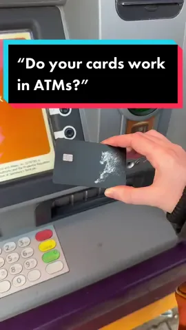 Yes! Our cards work in ATM machines worldwide ✅ #signetlondon #metalcreditcard #fyp #metalcard 