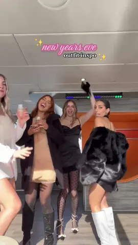 new years eve outfit inspo 🪩✨🖤🥂 #nyeoutfit #newyearseveoutfit #nyeoutfits2023 #nyeoutfitinspo #nyedresses #silverboots #furcoats #fashioninspo #fashiontiktok 