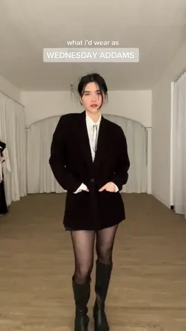 What i’d wear as wednesday addams! All outfits by @EMVE OFFICIAL #monochromeoutfit  #darkfeminine #blackoutfit #styling #chic  