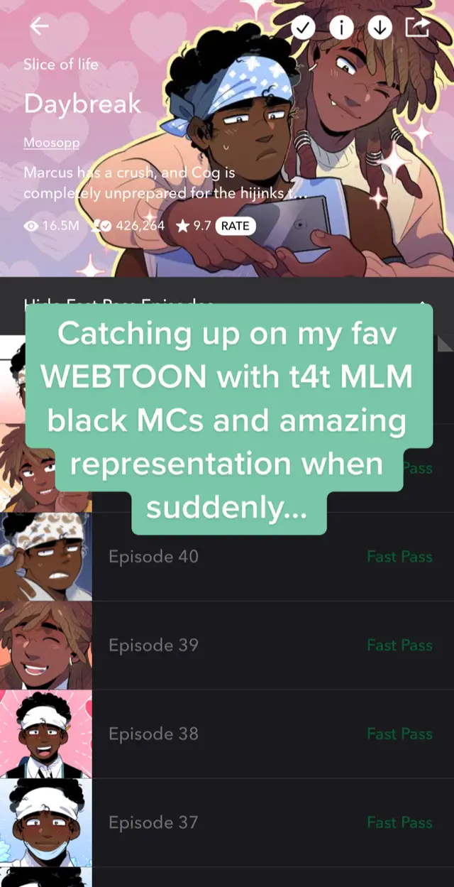 The WHIPLASH between me giggling and smiling and the disgust that filled my body ew  #daybreak #webtoon #boyfriendsslander #boyfriendswebtoonslander 