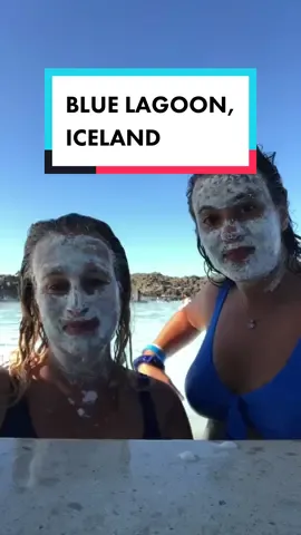 Arguably one of the best natural face masks 🥶💅  @Blue Lagoon Iceland  #shebuystravel #bluelagoon #bluelagooniceland #iceland #icelandadventure #motherdaughtertrip 