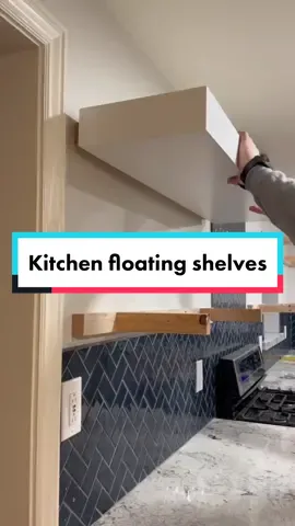 My first commissioned job in Utah. His is one of the ways I do flaunt shelves. There’s multiple ways to do this though. #Woodworking #woodwork #howto #DIY #SmallBusiness #kitchen #remodel #floatingshelves #shelving  