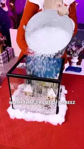 We made Christmas village with orbeez 🎄 #woodmood #newyear #2023 