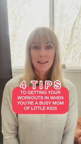 4 Tips To Getting Your Workout In When You’re a Busy Mom With Little Kids. #fitmoms #postpartumfitness #postpartumfitnessjourney #fitnessmotivation #fitmom #motherhoodunplugged #fitnessduringmotherhood 
