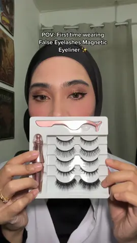 Kenapa tak jumpa benda ni awal2, kan dah senang nak pakai bulu mata pelsu tak sampai 1 minit, siap! Sumpah lerveeee! 🫶🏻 #eyelashmagneticeyeliner 