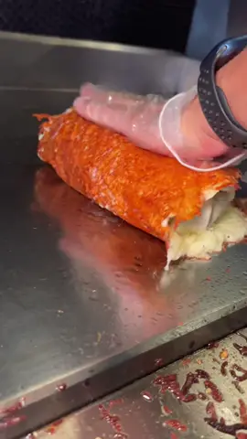 Secret-menu CARNE ASADA BURRITO wrapped in cheese from @tacoria in New Jersey! 🌯🧀🔥 Why not go all out for the new year? 🤤 #DEVOURPOWER #burrito #cheesy #steakburrito #newjersey #tacoria #devour #foodies #foodblog #asmr #asmrfood #cheese #piscataway #njfood 