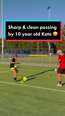 Pass it like you mean it! #passing #sharp #passingdrill #soccerdrills #soccertraining #passingdrills #ecnl #soccertiktok #technique #soccergirl #soccerskills #Soccer 