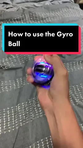 How to use the Gyro Ball #screammovie #tiktokmadebuyit #viral #gripstrength #grip #gyroball #gyroscope 