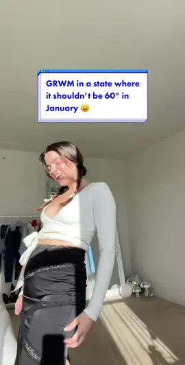 January isn’t Januaring and I have mixed emotions about it 🫠 #grwmwinter #chattygrwm #winterootd 