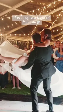 POV - The Best Night Of Your Life 🤍 #pov #bestnightever #weddingdance #firstdance #brideandgroom #danceparty #weddingdress 