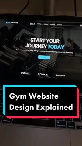 Gym website design explained🌟🏋️‍♀️ #ui #ux #uidesign #webdesign #uiux #webdesigner #website #foryou #fy #design