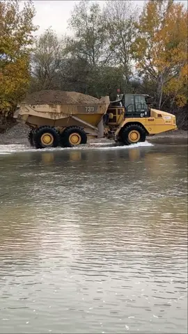 Dumper Is Working Beside The River! #megamachineschannel #caterpillar #dumper #mining #construction #machines #heavyequipment #truck