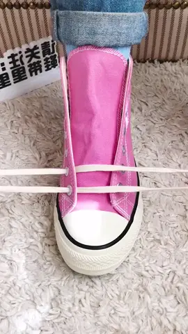 shoelace tutorial #foryou #fypシ #fyp #shoes #shoelaces #shoelacechallenge #shoelacestyle #converseallstar 