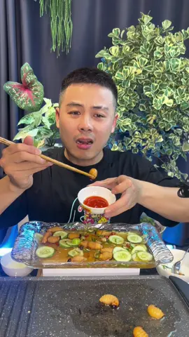 🐛Đuông dừa núc ních béo ngậy nướng nước mắm  #ThanhTatMukbang #AnCungTikTok #MonNgonMoiNgay