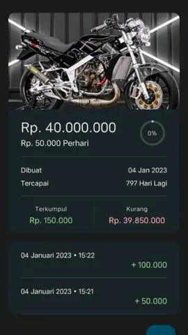 bismillah yakin aja dulu 😇 #ninjass #nabungchallenge #kawasaki #ninja150ss #fyp 