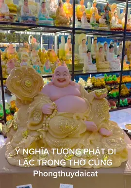 Ý nghĩa tượng phật di lặc trong thờ cúng #dilactonphat #thantaithodia #thiemthuphongrhuy #phongthuy 