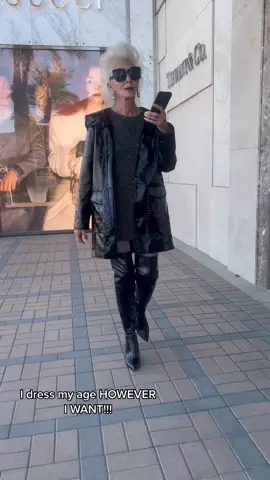 I DRESS MY AGE HOWEVER I WANT!!!  #dressyourage #styleover70 #fashionover70 #beyou #antiageism #dresswhoyouare   