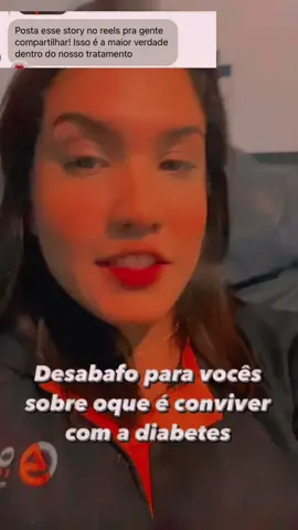 Postei esse Story na rede vizinha, e muitos que vivem com diabetes se identificaram com meu relato. Até quando vamos ser julgados? #emalta #diabetes #diabetestipo1 #foryou 