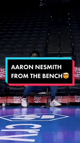 too smooth from Aaron Nesmith.🤧 how many tries is this taking you? #NBA #pacers #trickshot #basketball #aaronnesmith 