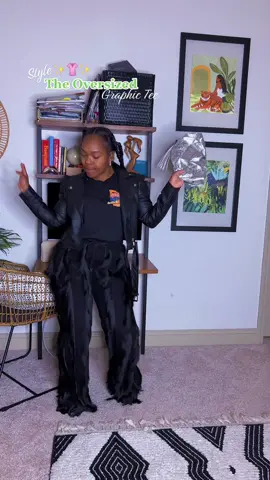 6 𝑪𝒉𝒊𝒄 𝑾𝒂𝒚𝒔 𝑻𝒐 𝑺𝒕𝒚𝒍𝒆 𝑨𝒏 𝑶𝒗𝒆𝒓𝒔𝒊𝒛𝒆𝒅 𝑮𝒓𝒂𝒑𝒉𝒊𝒄 𝑻𝒆𝒆, 𝑳𝒊𝒌𝒆 𝑨 𝑭𝒂𝒔𝒉𝒊𝒐𝒏 𝑮𝒊𝒓𝒍 ✨💁🏾‍♀️✨ Hey gworl, having a hard time figuring out what to do with that oversized graphic tee? Say less.. slide to the blog AND YouTube for Inspo, I warn you now there are links to shop! All you gotta do is click that link in the bio.  #oversizedtshirt #oversizedgraphictee #fashiongirlstyle #fashionblogger #blackgirlswhoblog #blackgirlswhoyoutube #newyoutubevideo #styleideas 