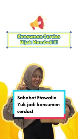Ayo nih jadi konsumen cerdas bijak membeli! Jangan lupa cek di keranjang kuning yaa #etawalin #susuetawalin #etawalinoriginal #nutrisitulangsendi #susukambing #susukambingetawa #susukambingetawalin #hidupsehat #
