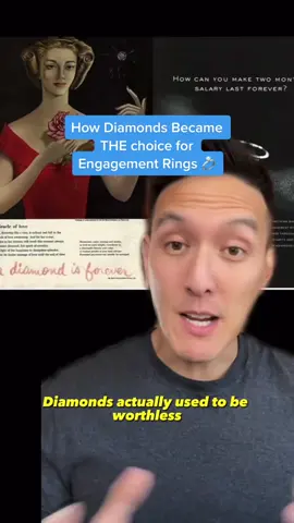 How a marketing campaign invented the Diamond Engagement Ring 💎💍  Explained. #diamonds #weddings 