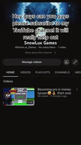 Please subscribe to my yourube channel #youtub #roblo #youtuber #subscribe #please #itwil #helpout 