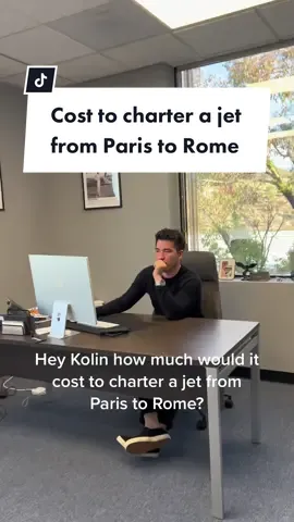 Paris to Rome is a very common route for our clients in Europe. If this rough quote sounds like something you would be intersted in, reach out to an Amalfi Representative to book. #fyp #amalfijets #foryoupage #privatejet #jets #flyamalfi #amalfi 