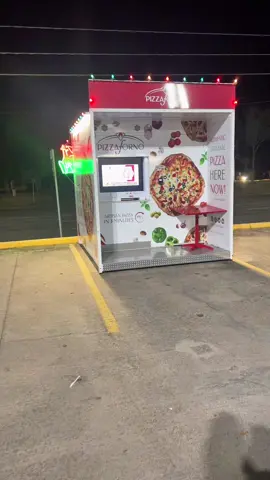24 hour pizza vending machine in Houston 😌 I love it here !!! #pizzaforno #Houston #fyp #k18results #2023tegörüşürüz 