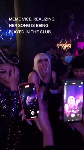 Meme Vice, realizing her song is being played in the club. #fyp #viceganda #nectarnightclub #bgc