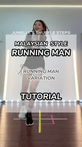 Malaysian Style Running Man TUTORIAL 👟 One of the Running Man Variations that people do the most. It looks easy, but it still takes practice to get it right.  Happy Friday 💜 #shuffletutorial #runningman #malaysianrunningman #shuffle #baile #셔플 #シャッフルダンス #tanzen #footwork #step #dancetutorial #shuffledance #easytutorial 