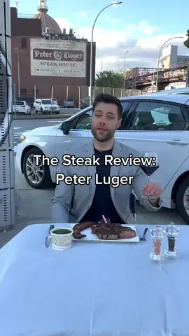 The Steak Review: Peter Luger Steak House Current rankings: Longhorn Steakhouse: 79 The Outback: 73 Texas Roadhouse: 52 Cracker Barrel: 51 IHOP: 38 Peter Luger: 85 Where should I review next? #thesteakreview #steak #peterluger 